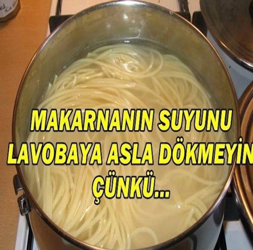 Büyük sırların makarna suyunda saklandığını biliyor musunuzz