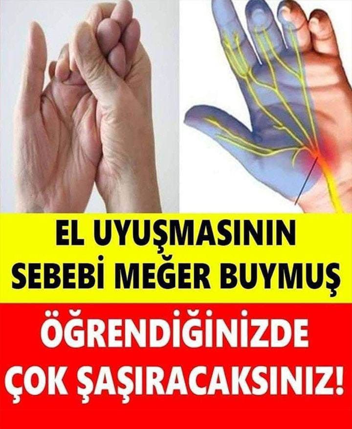 Gece Uyku Uyurken El Sıkışması, El Uyuşması Olanlar Dik’kat